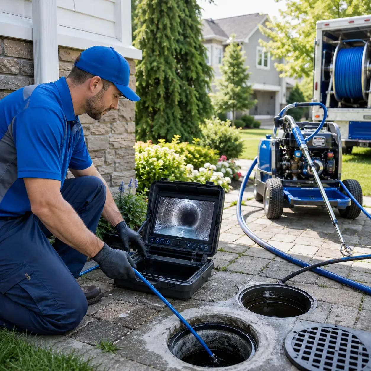Outdoor drain cleaning professionals serving Henryville, PA