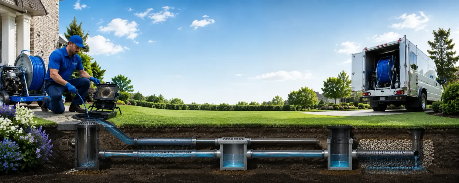 Outdoor drain cleaning information for Henryville, PA